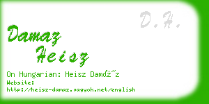 damaz heisz business card